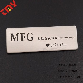 Spilla per badge in metallo con bottone in metallo, spille per badge personalizzate
