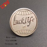 Insignia de botón personalizado promocional, insignia de botón de esmalte de metal