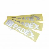 customized thin metal stickers,self adhesive labels