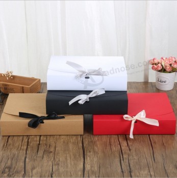 Caldo-Vendita cuscino scatola di carta scatola di lusso cuscino personalizzato confezione con nastro