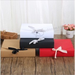 Hot-sale pillow packaging paper box luxury customized pillow box packaging with ribbon and your logo