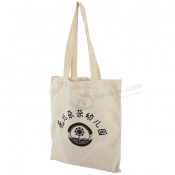 Wholesale custom print white Cotton fashion canvas fabric shopping tote shoulder carry crossbody hand bag packaging promotional