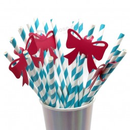 Recycled Decorative Paper Drinking Straws Kits For Birthday Party