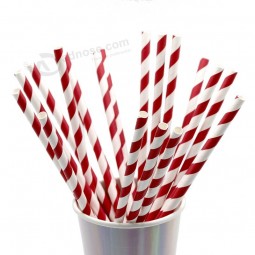OEM High Quality Biodegradable Paper Drinking Straws Flexible Drinking Paper Straw