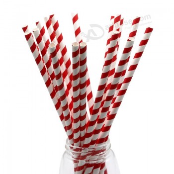 Wholesale Biodegradable food grade  colorful wrapping cocktail wedding party drinking paper straw