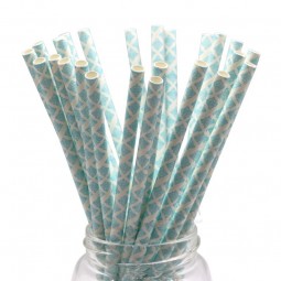 Cannucce di carta biodegradabili di colore personalizzato per la promozione fda approvata per bere la paglia di carta