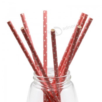 OEM Customized Drinking Straws Colorful Options Paper Straws Food Grade Drinking Paper Straw