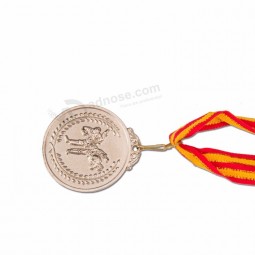 Médaille de taekwondo circulaire de sport en alliage de zinc sur mesure