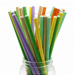 Low MOQ waterproof solid color drinking straws black straight