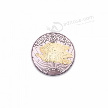 Fabricante de metal em forma de moeda redonda em ouro russo lembrança