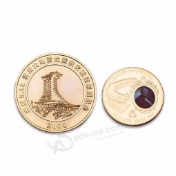 Costomized unique design souvenir metal custom gold coin