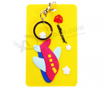 Custom pvc rubber travel suitcase airline baggage tags
