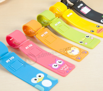Waterproof garment tag silicone travelling baggage tag