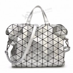 Geometry Quilted Handbags Plaid Shoulder Diamond Lattice Briefcase Bags