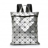Geometric Shoulder Bag Student's School Bag Hologram Luminous backpack Laser silver backpack