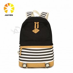 stripe canvas anti-theft smell proof back pack backpack