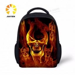 kids bagpack leather skull backpack for children