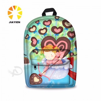 Doble diseño de su propia mochila niños imagen de dibujos animados de la bolsa de la escuela
