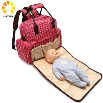 La bolsa de pañales de viaje de bebé de mochila de hombro multifunción mochila