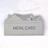 Creative photo etching metal laser cut business card brushed