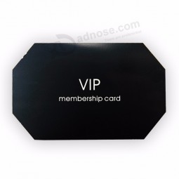 Cartão de visita preto matte do metal da sociedade do vip