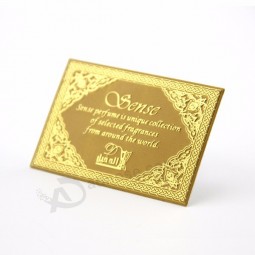 Highly polishing creative mirror brass gift business cards
