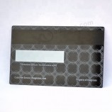 Gravação a laser cartões de metal em branco magnético