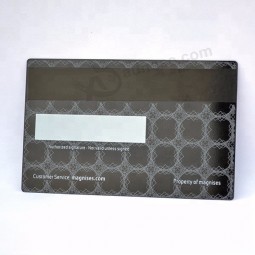 Laser engraving blank metal cards magnetic