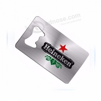 Metal Stainless Steel Business Card Bottle Opener