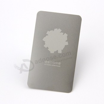 Cartões de poker de metal de aço inoxidável em branco