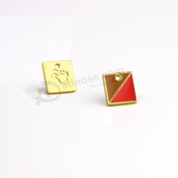 Zinc alloy Custom Logo Printed Soft Enamel Metal Tags for Jewelry