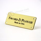 Custom Blank Flat Metal Nameplates