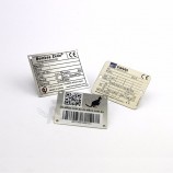 Placas de identificação de placas de identificação metálicas gravadas em tamanho personalizado