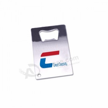 Custom Logo Bottle Opener Stainless Steel Metal Cards