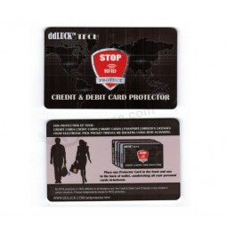 Anti-Cartão de bloqueio RFID para proteção de cartão de identificação