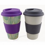 400ml Durable Funny Travel Custom Bamboo Coffee Mug