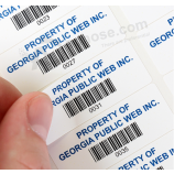 Etichette adesive impermeabili con etichette con codice a barre fba