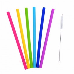 FDA Silicone Drinking Straws Reusable Stainless steel Straws