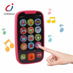 Educational learning toys plastic musical mobile with light baby phone toy