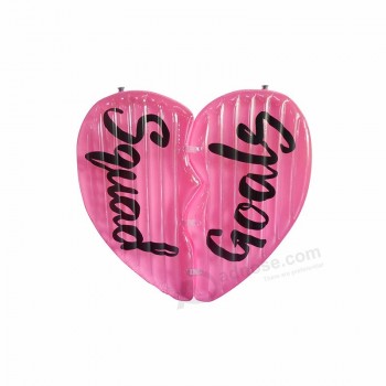 Zwembadvlotter groot roze opblaasbaar hart