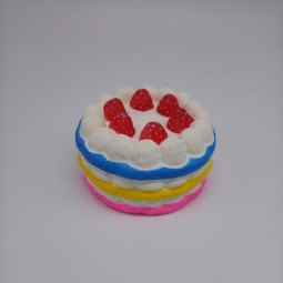 Squishy slow rising sweet scented stress relief squishy rainbow cake