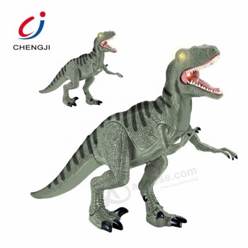Hot kids animal controle remoto brinquedo dinossauro rc com música e luz