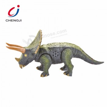 High quality battery operated plastic toys dinosaur with lights sounds