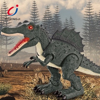 Novo design populares crianças jogar jogo plástico educacional dinossauro elétrico brinquedos