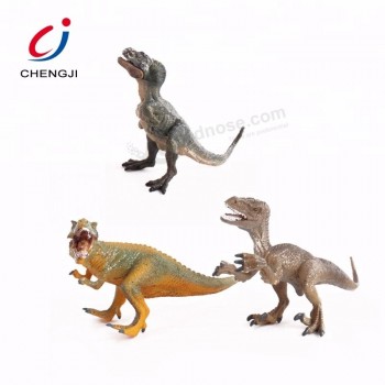 Preço de fábrica modelo animal de plástico pequeno brinquedo de dinossauro de borracha macia