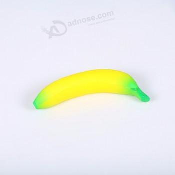 Brinquedos de descompressão com logotipo personalizado simulação squishy banana
