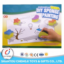 New arrive educational game drawing sponge diy painting for kids