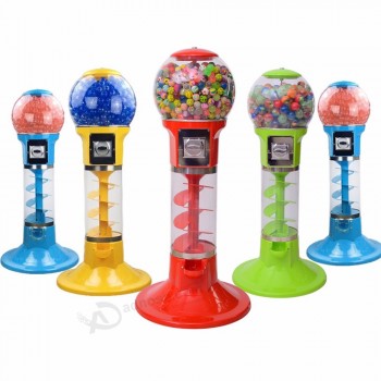 Spiraalvormige kauwgomballencapsule-automaat met capsulespeelgoed