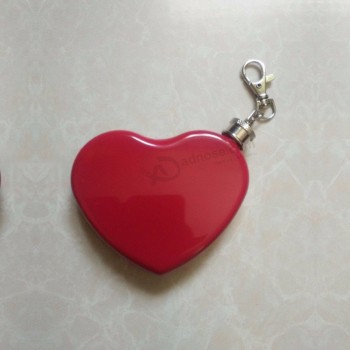 Fiaschetta in acciaio inox a forma di cuore con vernice colorata