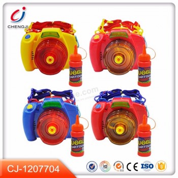 최고의 판매 다채로운 송풍기 비누 카메라 모양의 거품 장난감